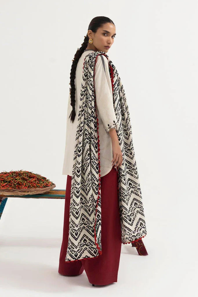Sana Safinaz | Mahay Winter 25 | H255-004A-3CY - Aqsa Fabrics