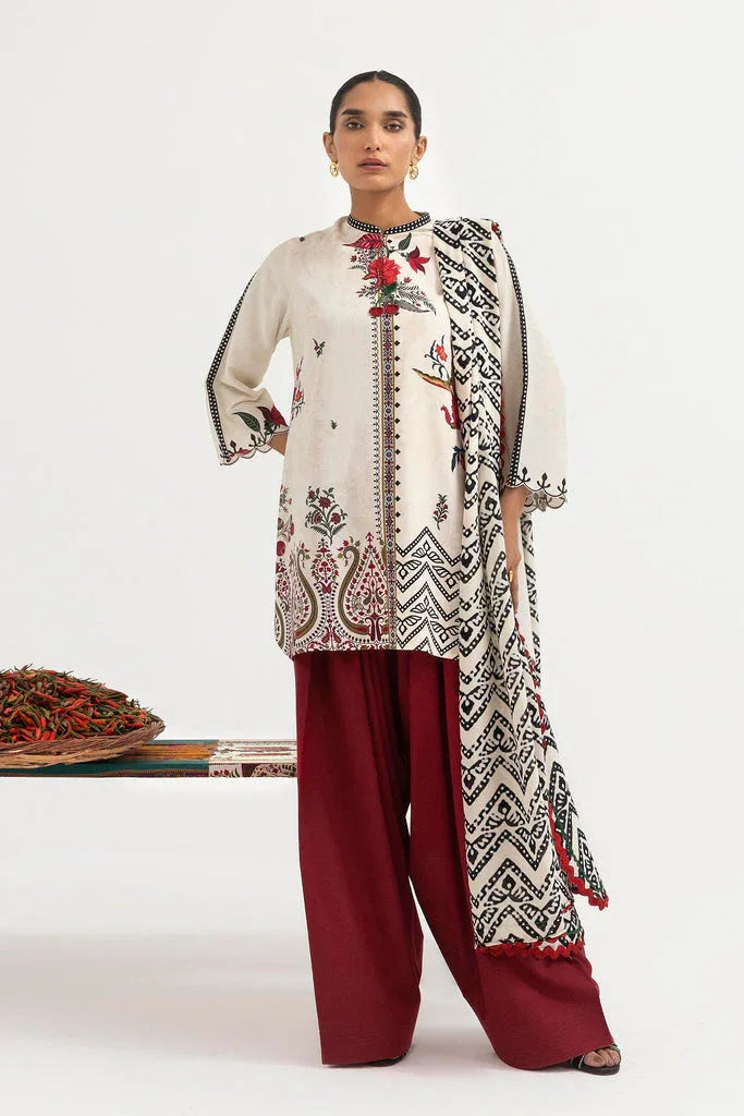 Sana Safinaz | Mahay Winter 25 | H255-004A-3CY - Aqsa Fabrics