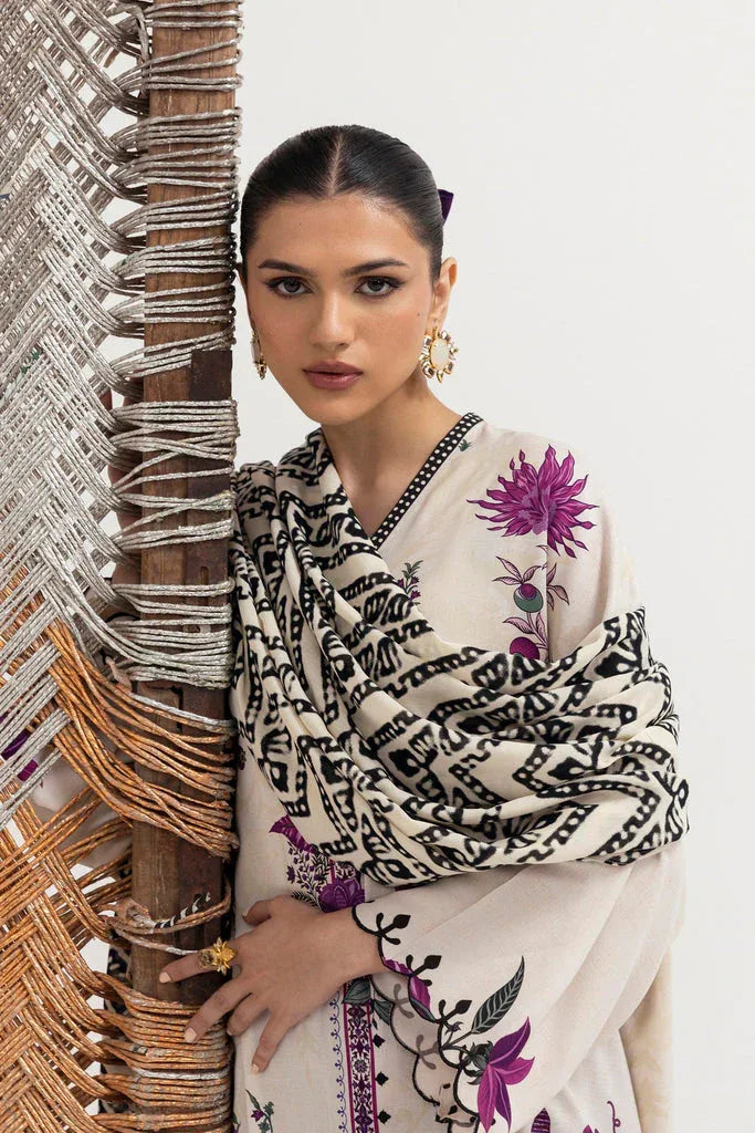 Sana Safinaz | Mahay Winter 25 | H255-004B-3CY - Aqsa Fabrics
