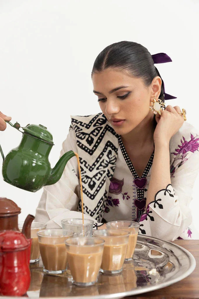 Sana Safinaz | Mahay Winter 25 | H255-004B-3CY - Aqsa Fabrics