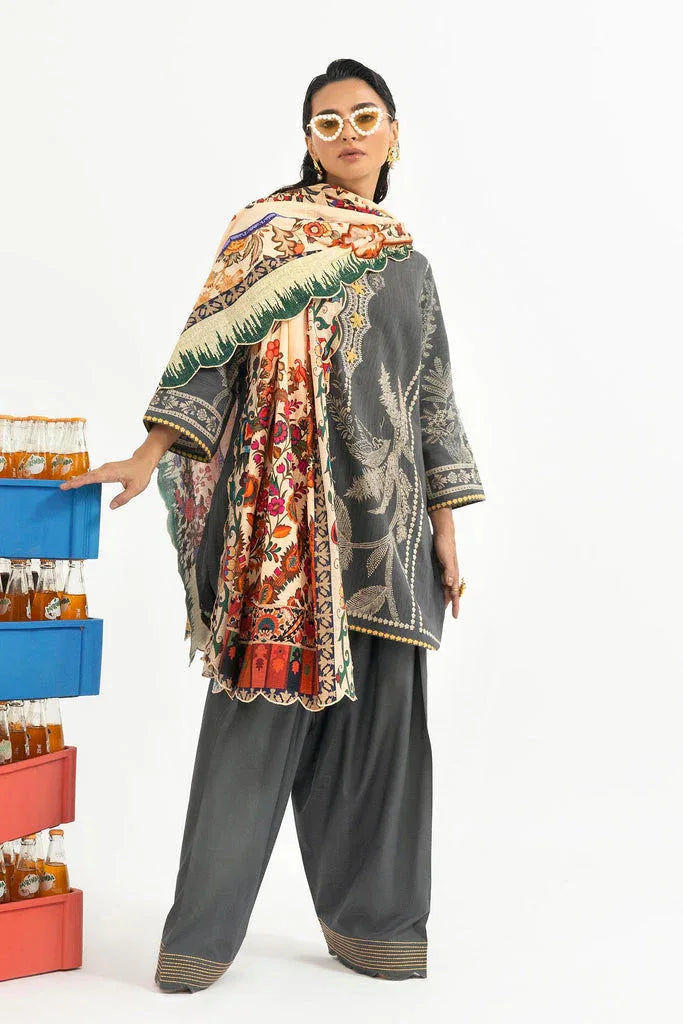 Sana Safinaz | Mahay Winter 25 | H255-005A-3CQ - Aqsa Fabrics