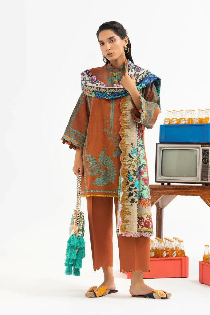 Sana Safinaz | Mahay Winter 25 | H255-005B-3CQ - Aqsa Fabrics