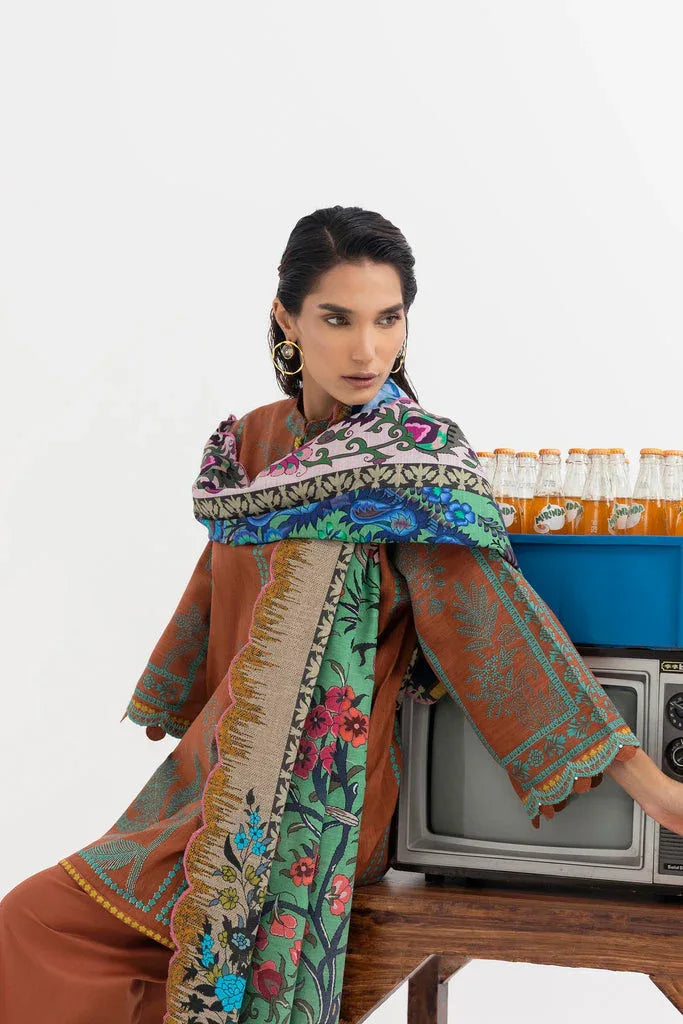 Sana Safinaz | Mahay Winter 25 | H255-005B-3CQ - Aqsa Fabrics