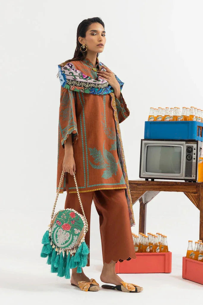 Sana Safinaz | Mahay Winter 25 | H255-005B-3CQ - Aqsa Fabrics