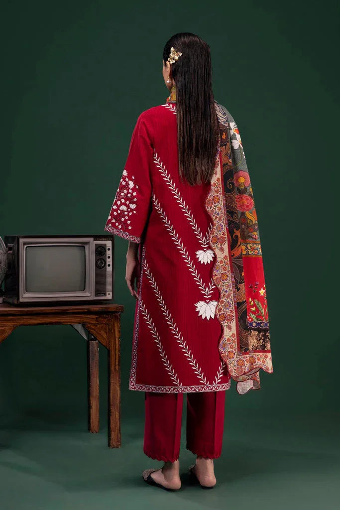 Sana Safinaz | Mahay Winter 25 | H255-006A-3CQ - Aqsa Fabrics