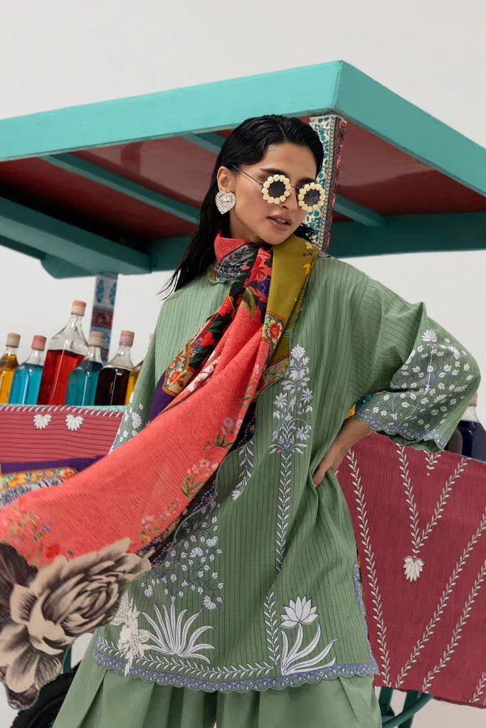 Sana Safinaz | Mahay Winter 25 | H255-006B-3CQ - Aqsa Fabrics