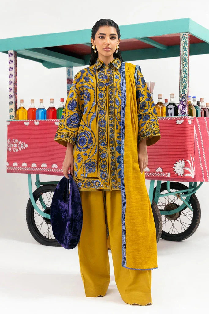 Sana Safinaz | Mahay Winter 25 |H255-008B-2Q - Aqsa Fabrics