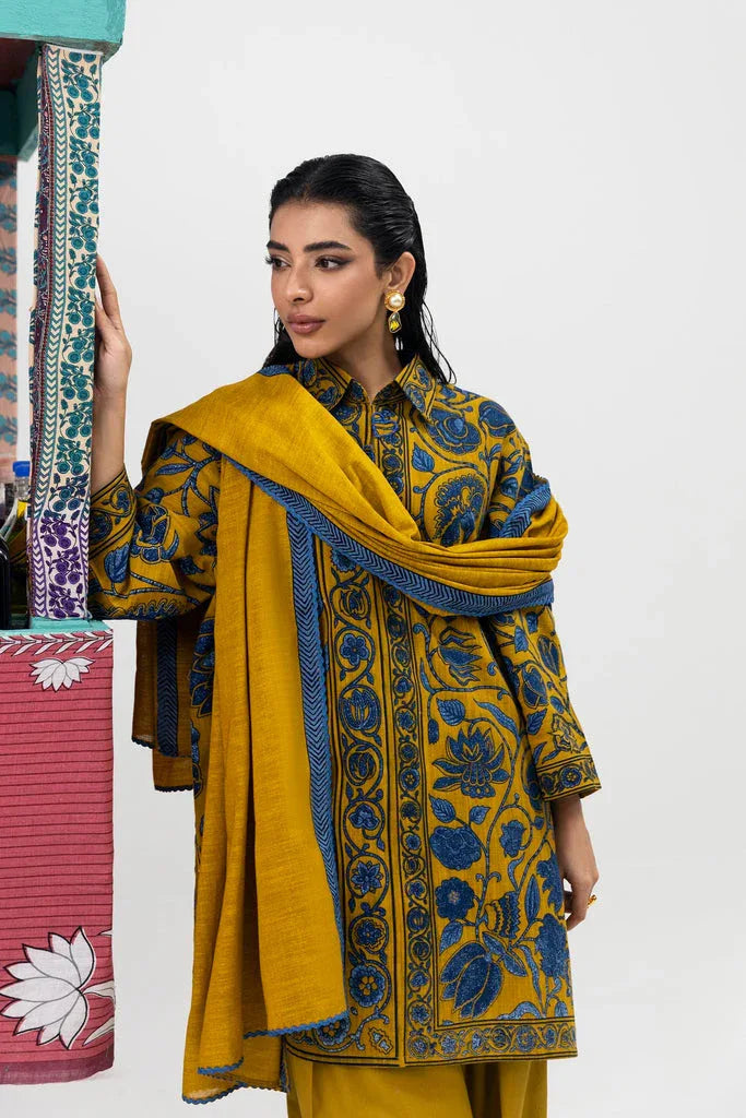 Sana Safinaz | Mahay Winter 25 |H255-008B-2Q - Aqsa Fabrics