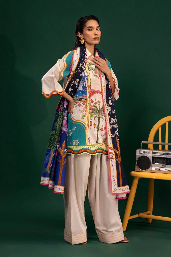 Sana Safinaz | Mahay Winter 25 | H255-010A-2Q - Aqsa Fabrics