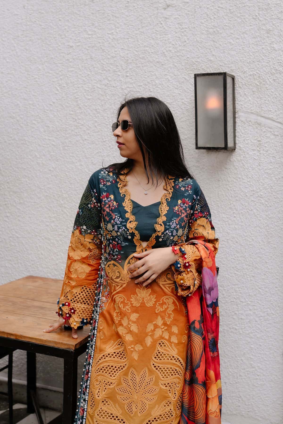 Afrozeh | Lawn 25 | Halcy - Aqsa Fabrics