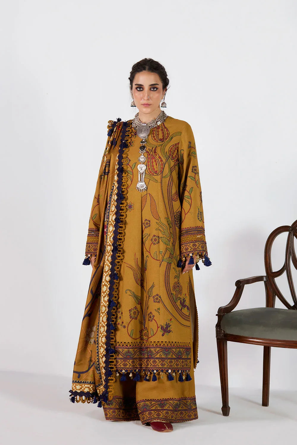 Saira Rizwan | Winter Khaddar 25 | LALEH-SRW25-07 - Aqsa Fabrics