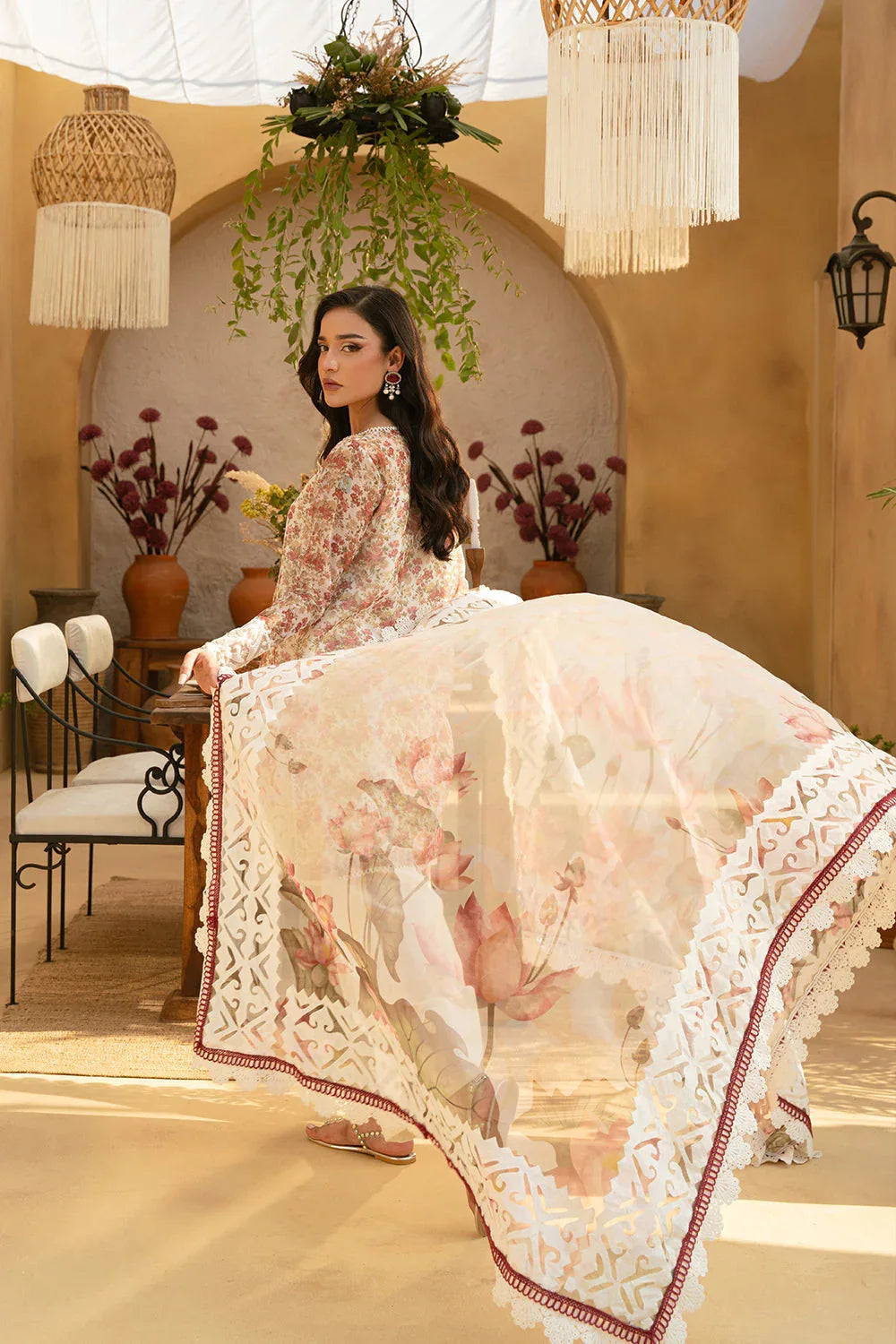 Saira Rizwan | Luxury Lawn 25 | MAYA-SRL25-06 - Aqsa Fabrics