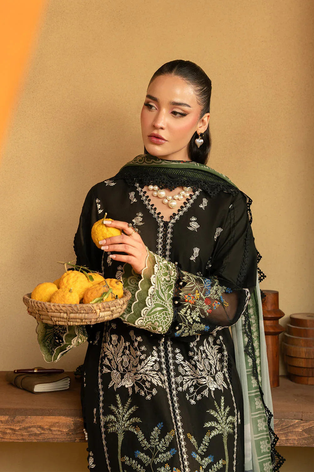 Saira Rizwan | Luxury Lawn 25 | MARY-SRL25-07 - Aqsa Fabrics