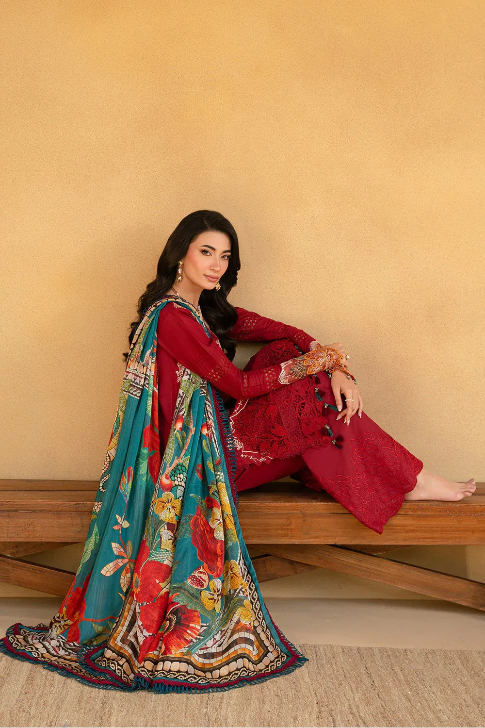 Saira Rizwan | Luxury Lawn 25 | MANON-SRL25-02 - Aqsa Fabrics