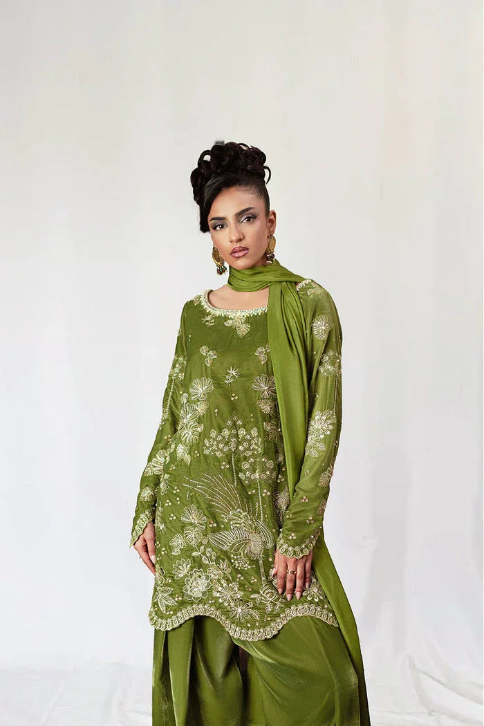 Saira Rizwan | Velvet Pret 25 | KAHWA-SRVP25-08 - Aqsa Fabrics