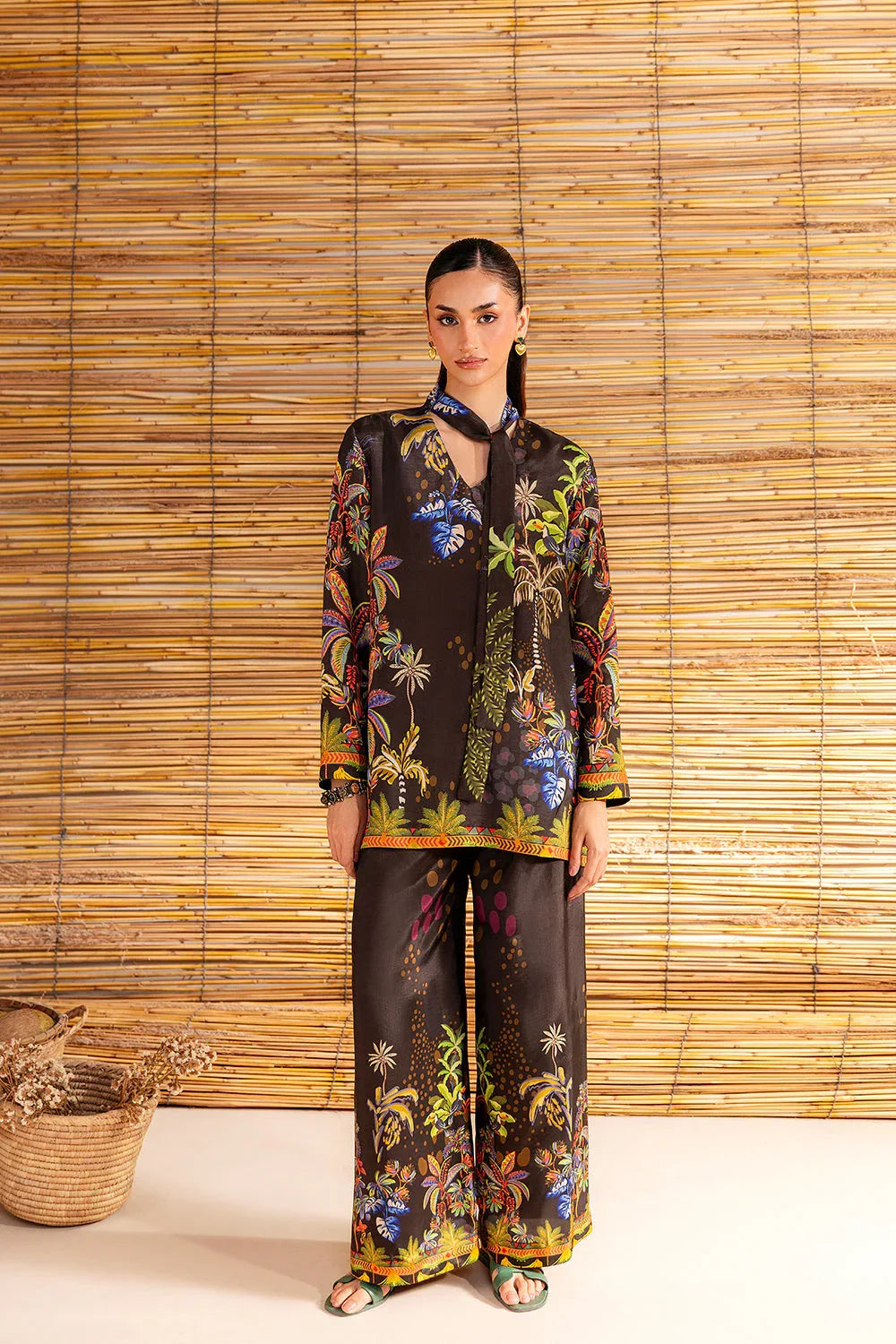 Saira Rizwan | Silk Coords 25 | COCONUT CRUSH - SRSP-25-02 - Aqsa Fabrics