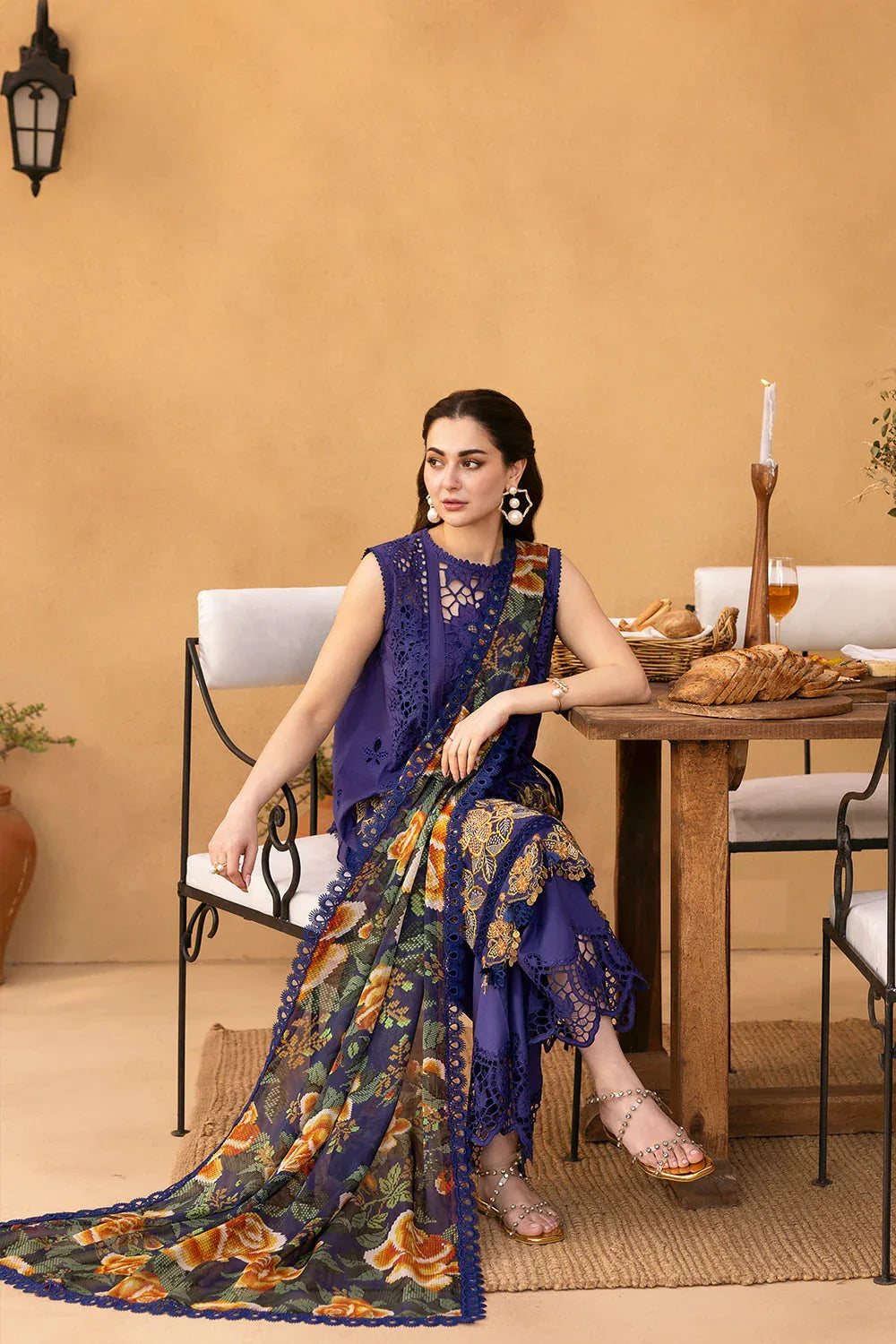 Saira Rizwan | Luxury Lawn 25 | AIMEE-SRL25-01 - Aqsa Fabrics