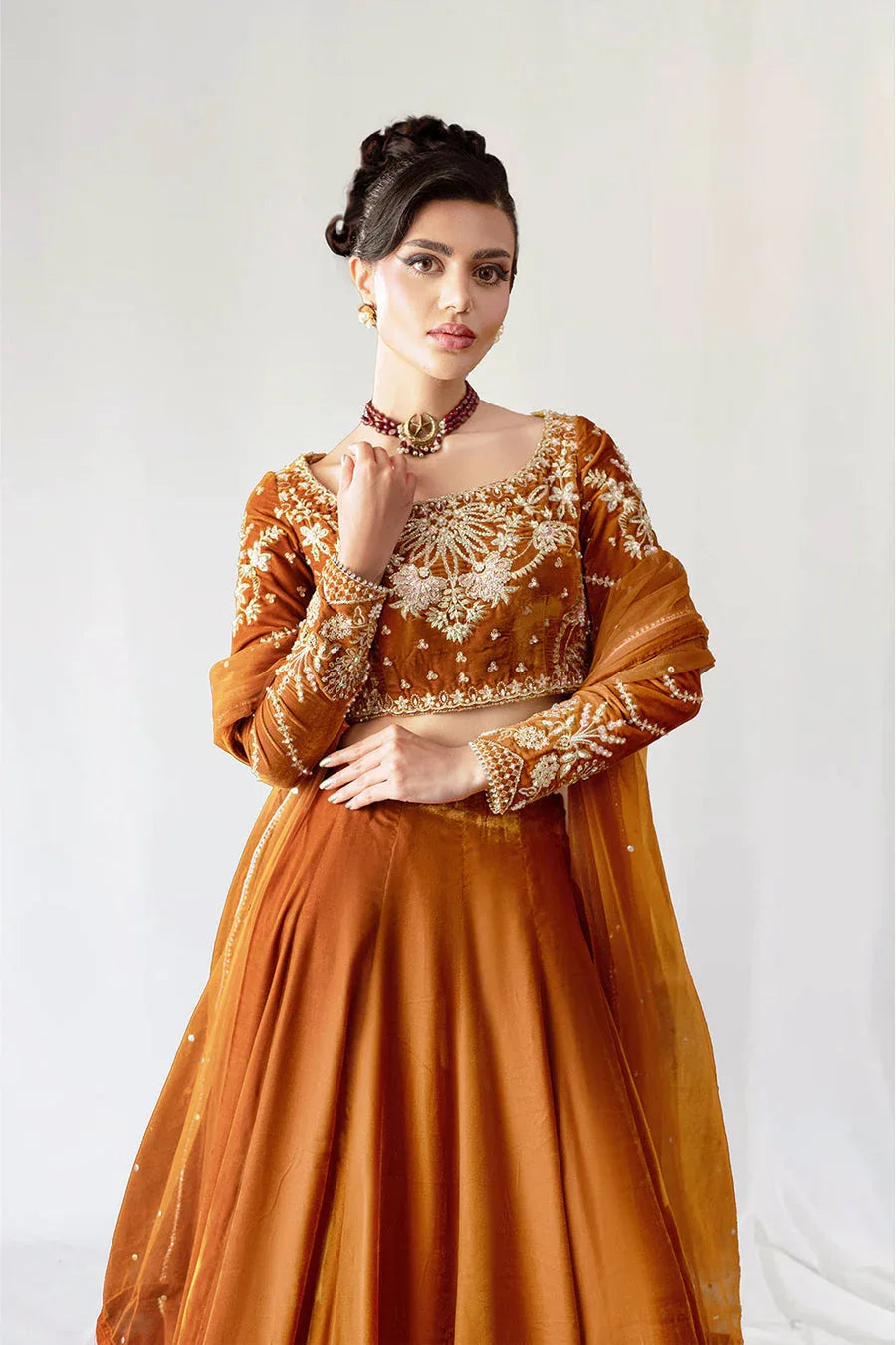 Saira Rizwan | Velvet Pret 25 | AMBERIN-SRVP25-11 - Aqsa Fabrics