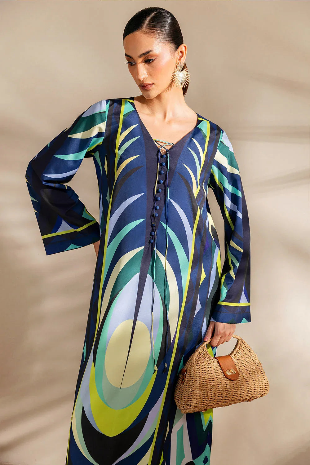 Saira Rizwan | Silk Coords 25 | BAHAMA BLUSH - SRSP-25-06 - Aqsa Fabrics