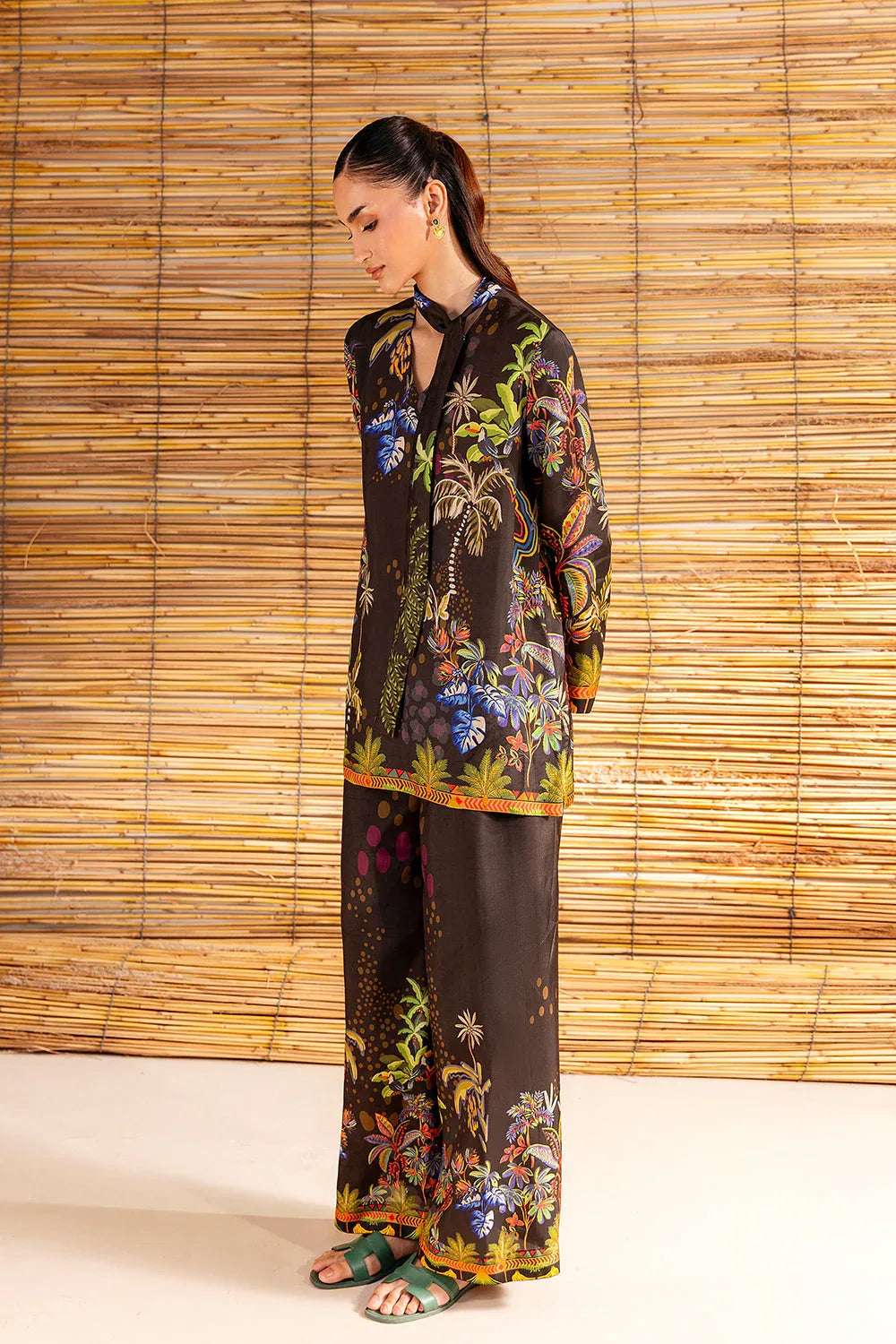 Saira Rizwan | Silk Coords 25 | COCONUT CRUSH - SRSP-25-02 - Aqsa Fabrics