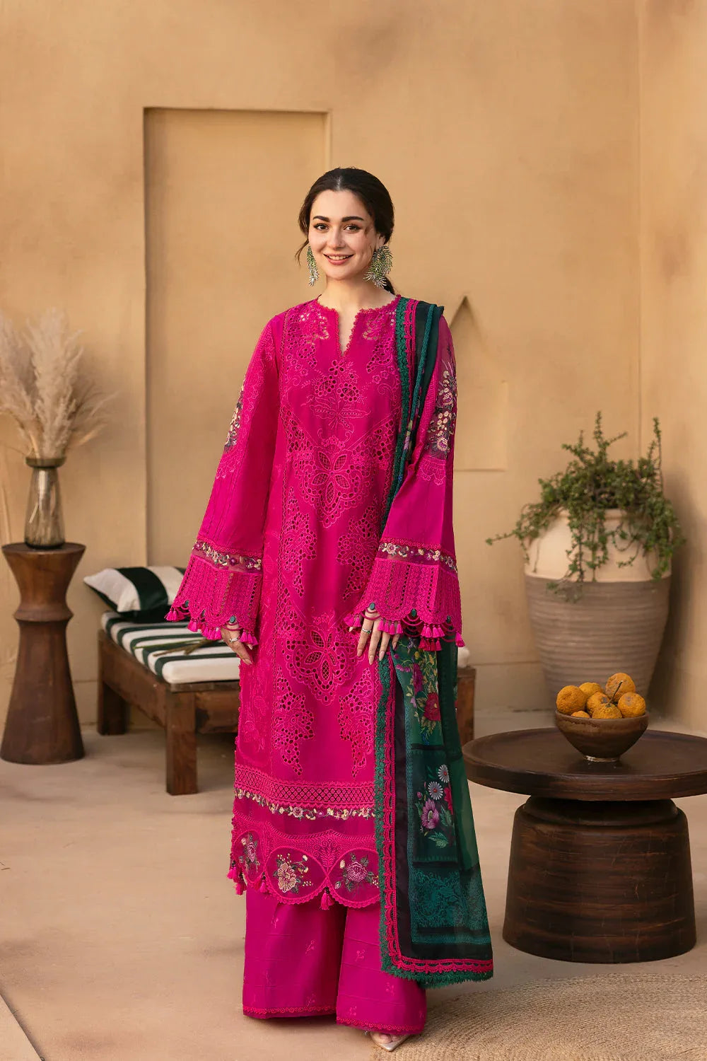 Saira Rizwan | Luxury Lawn 25 | ELODIE-SRL25-04 - Aqsa Fabrics