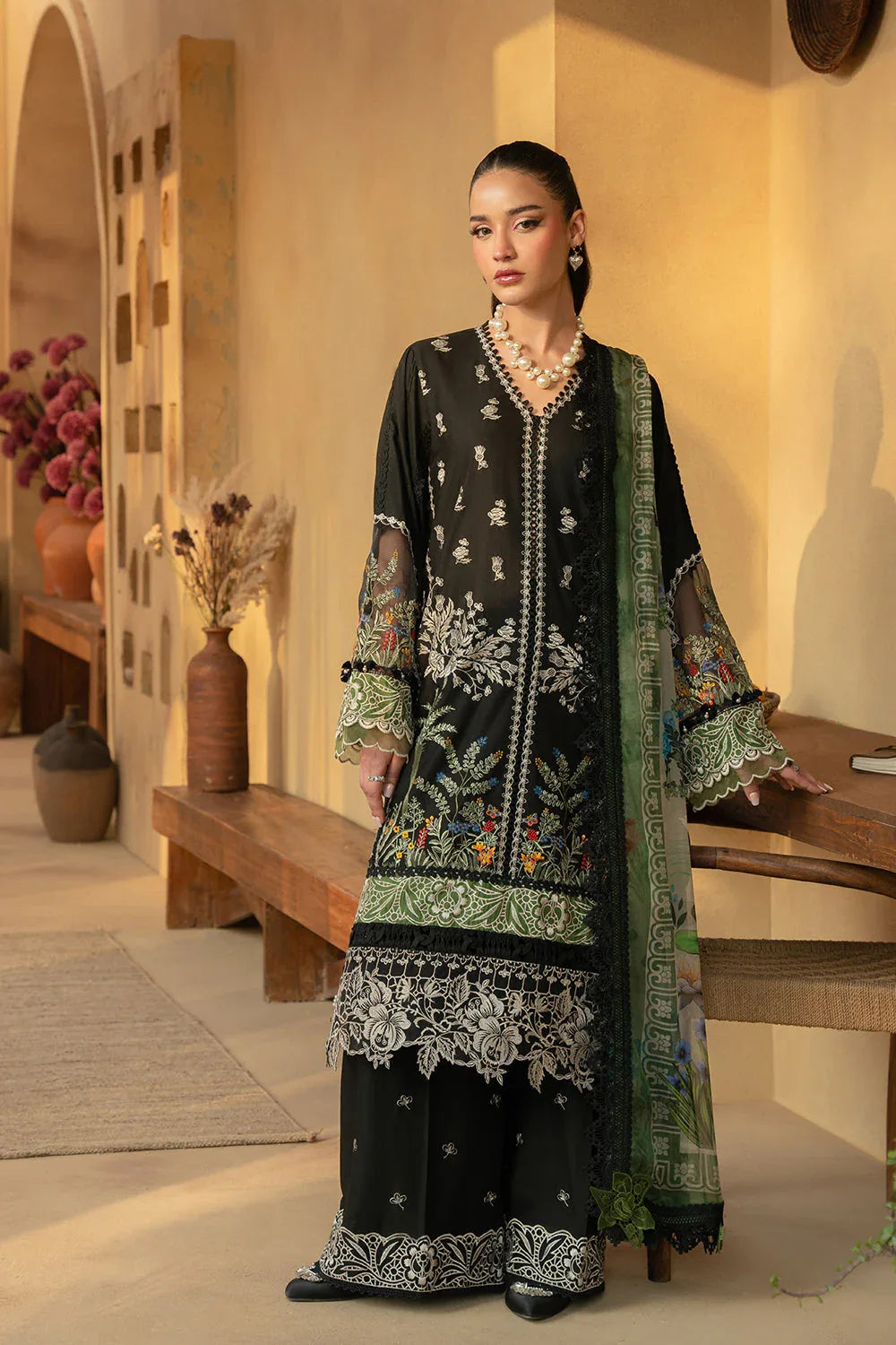Saira Rizwan | Luxury Lawn 25 | MARY-SRL25-07 - Aqsa Fabrics