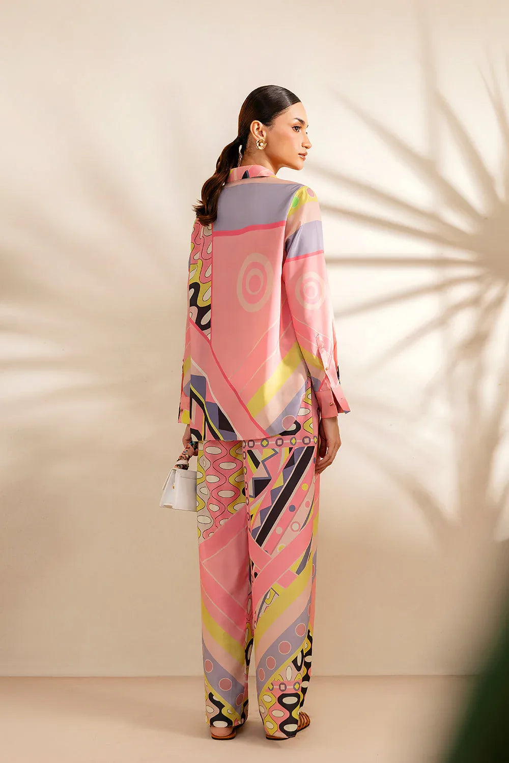 Saira Rizwan | Silk Coords 25 | PEACHY TIDE - SRSP-25-09 - Aqsa Fabrics