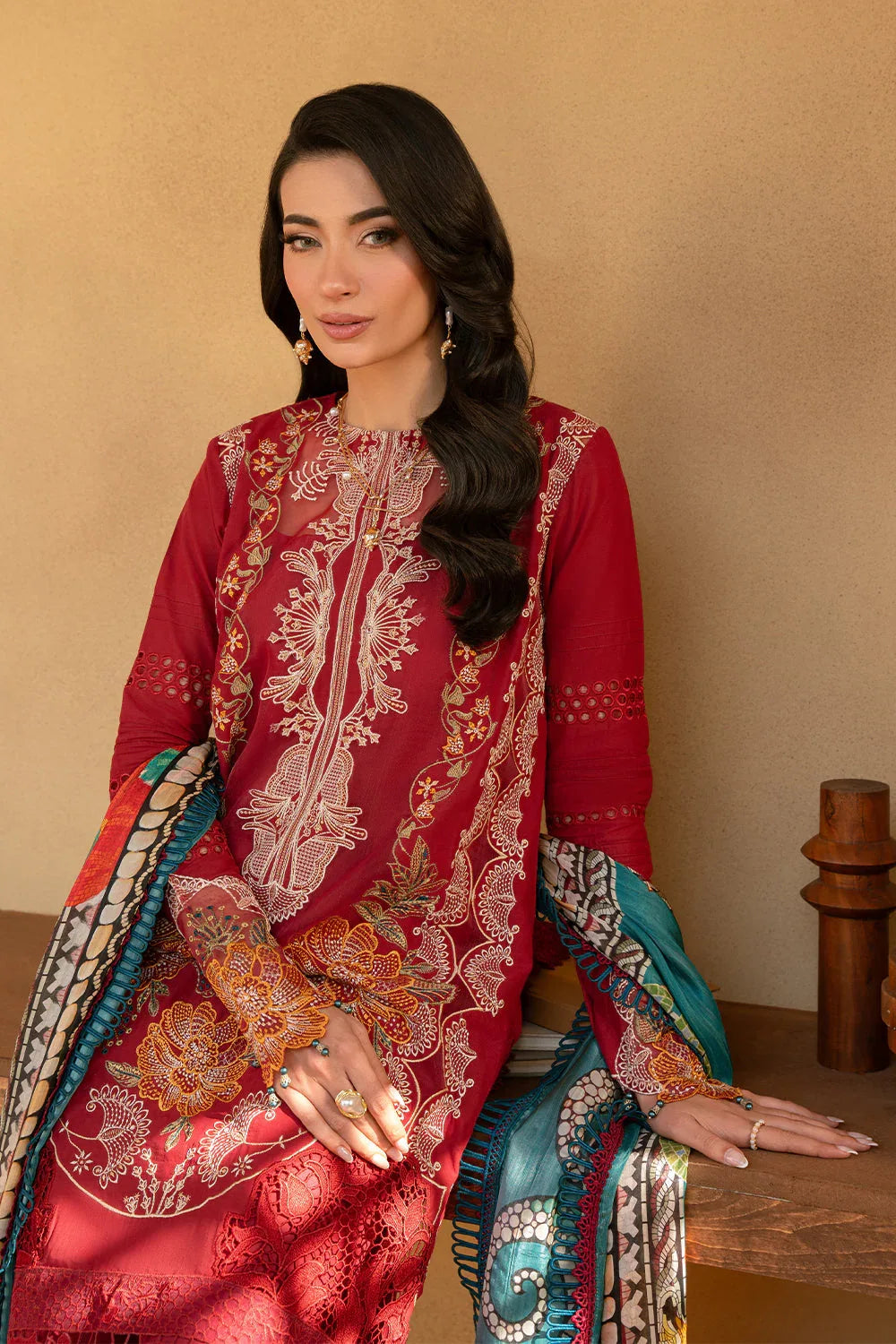 Saira Rizwan | Luxury Lawn 25 | MANON-SRL25-02 - Aqsa Fabrics