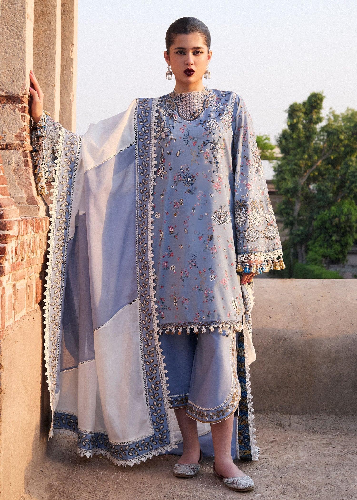Hussain Rehar | Nirmal SS 25 | Fira - Aqsa Fabrics