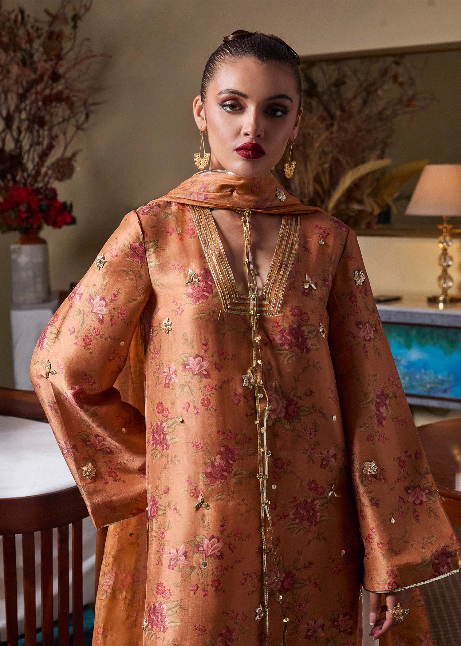 Hussain Rehar | SS Luxury Pret 25 | Dijan - Aqsa Fabrics