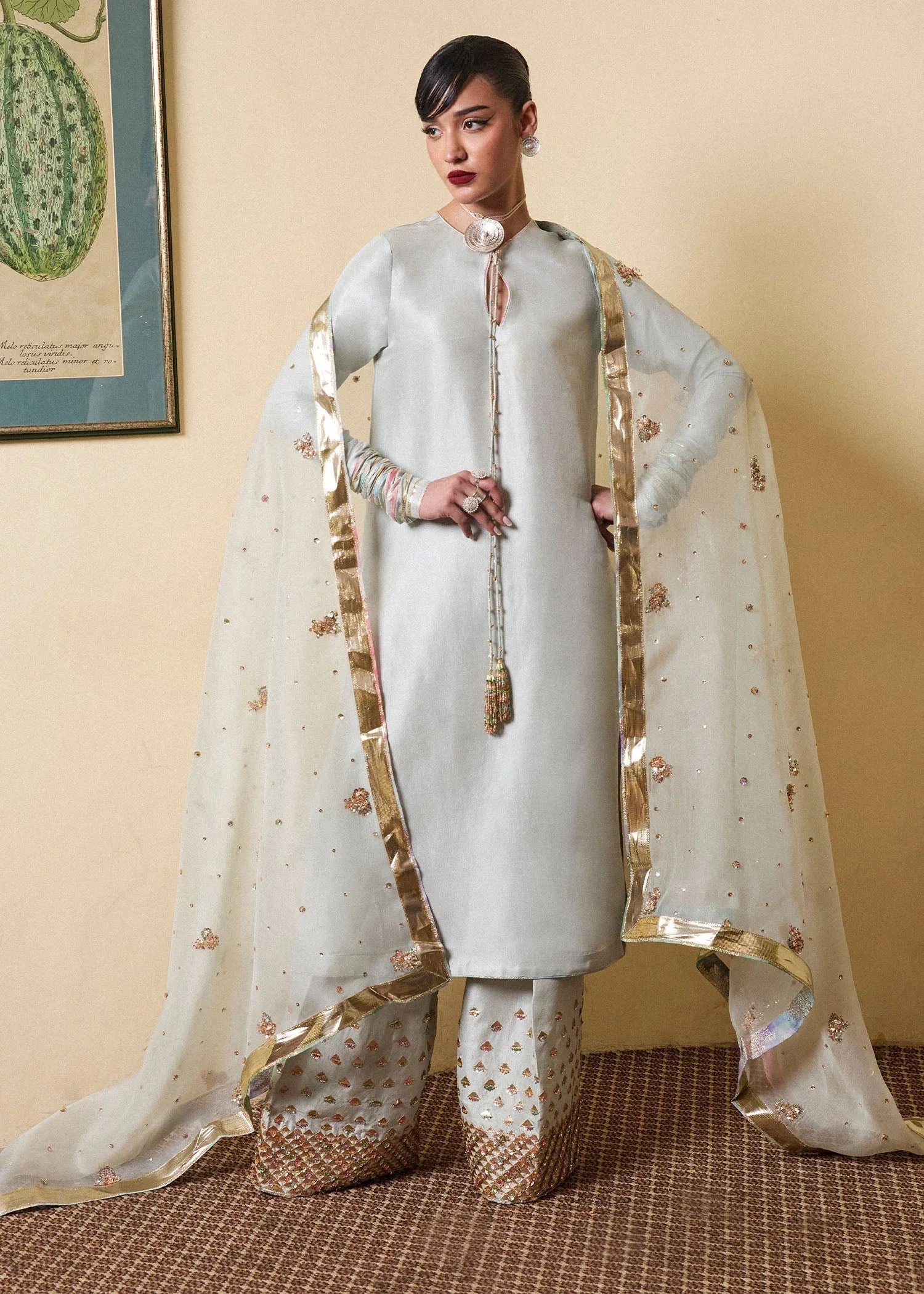 Hussain Rehar | SS Luxury Pret 25 | Miage - Aqsa Fabrics