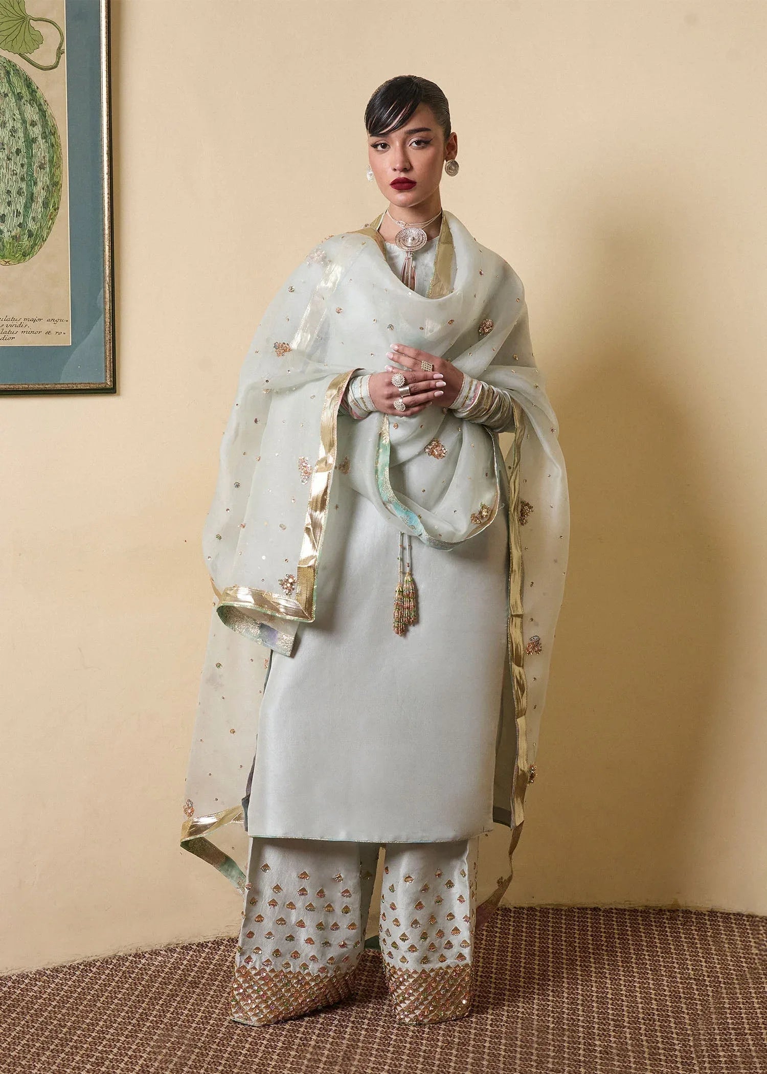 Hussain Rehar | SS Luxury Pret 25 | Miage - Aqsa Fabrics