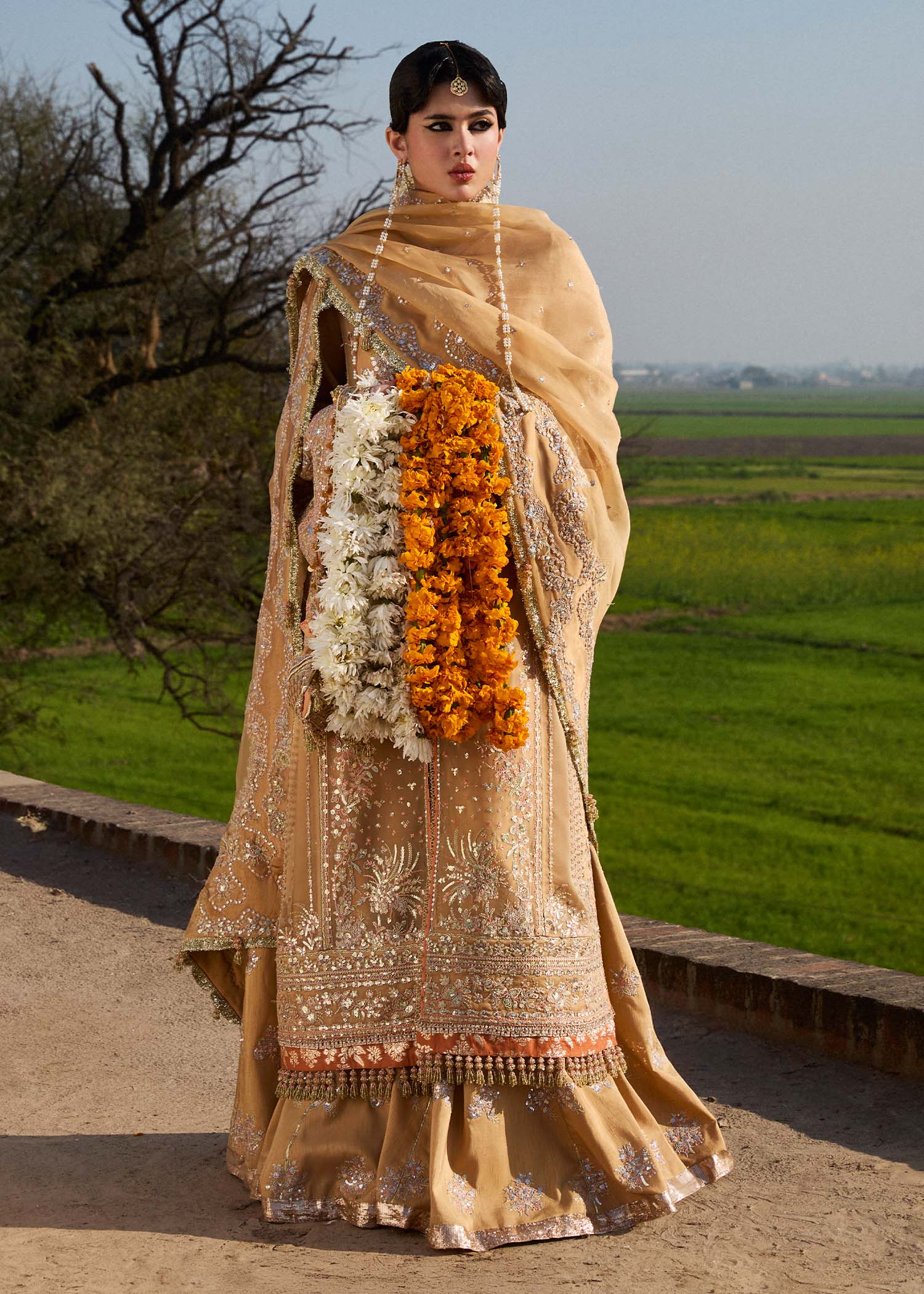 Hussain Rehar | Darlings Festive 25 | Sundal - Aqsa Fabrics