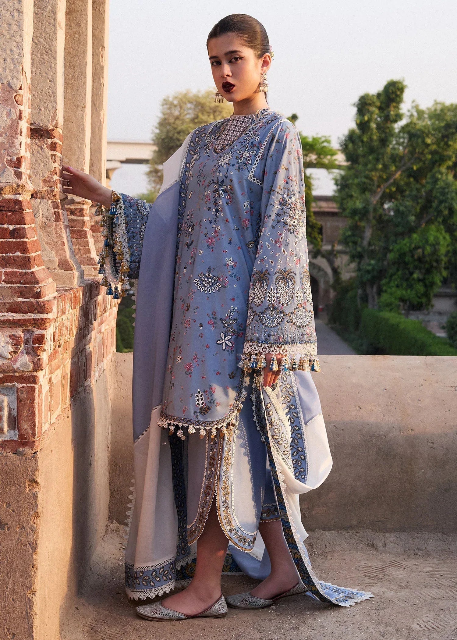 Hussain Rehar | Nirmal SS 25 | Fira - Aqsa Fabrics