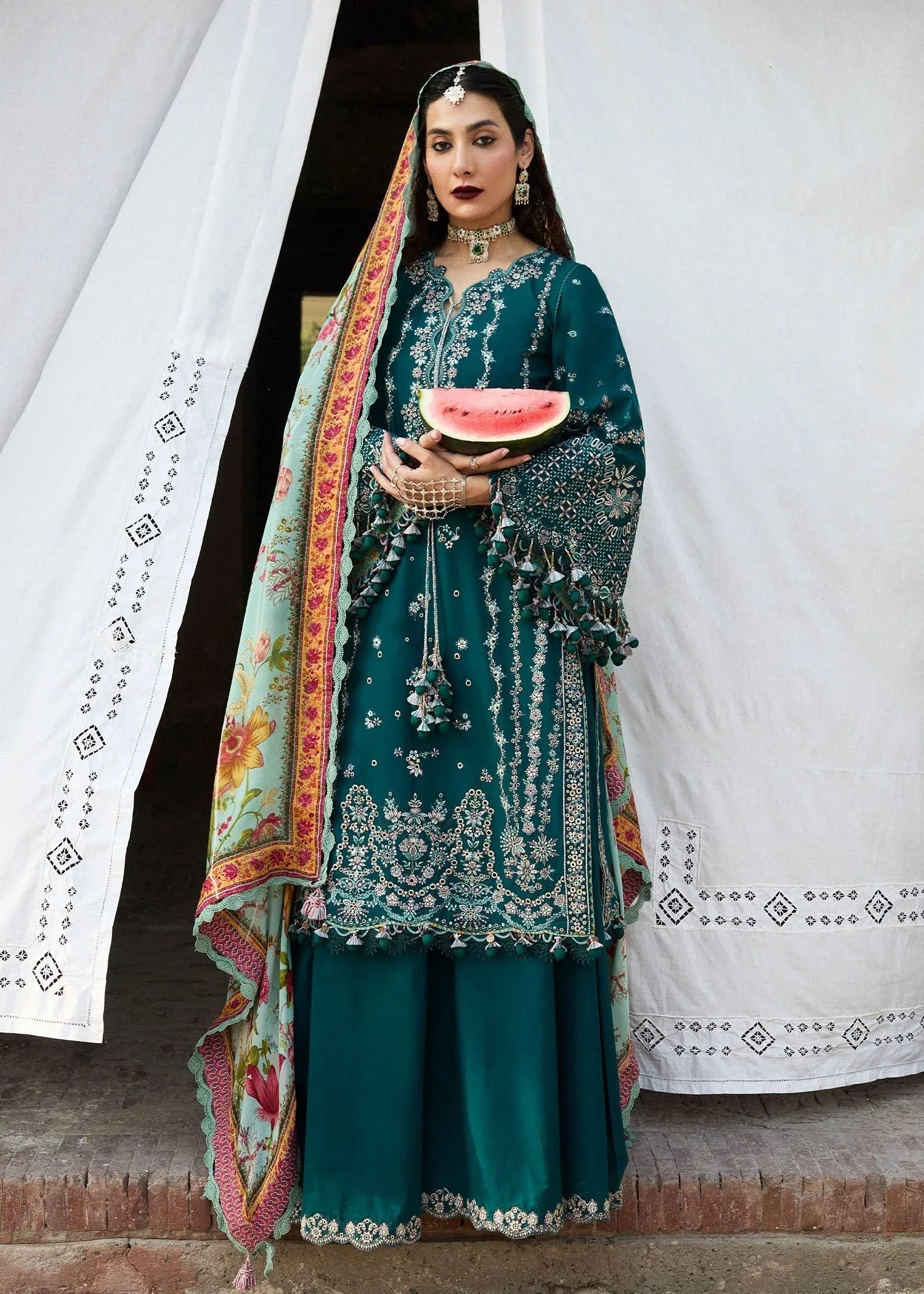 Hussain Rehar | Nirmal SS 25 | Saher - Aqsa Fabrics