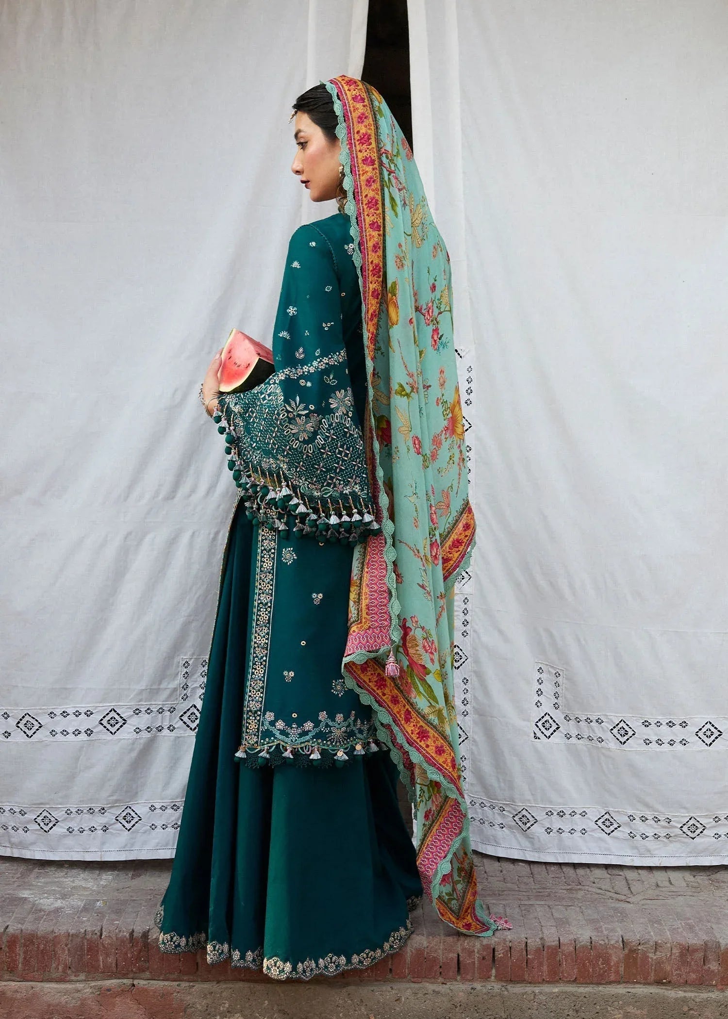 Hussain Rehar | Nirmal SS 25 | Saher - Aqsa Fabrics