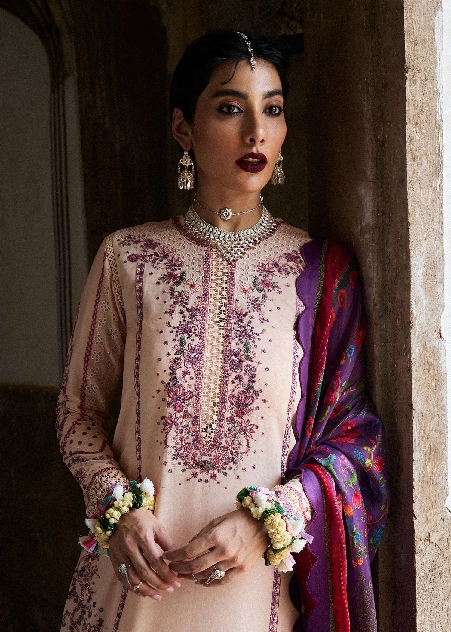 Hussain Rehar | Nirmal SS 25 | Lehr - Aqsa Fabrics