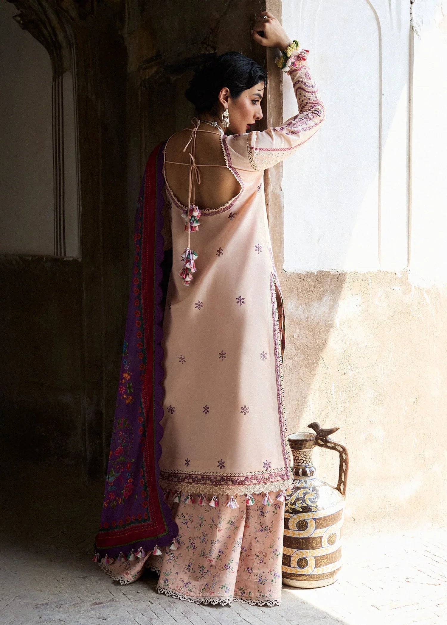 Hussain Rehar | Nirmal SS 25 | Lehr - Aqsa Fabrics