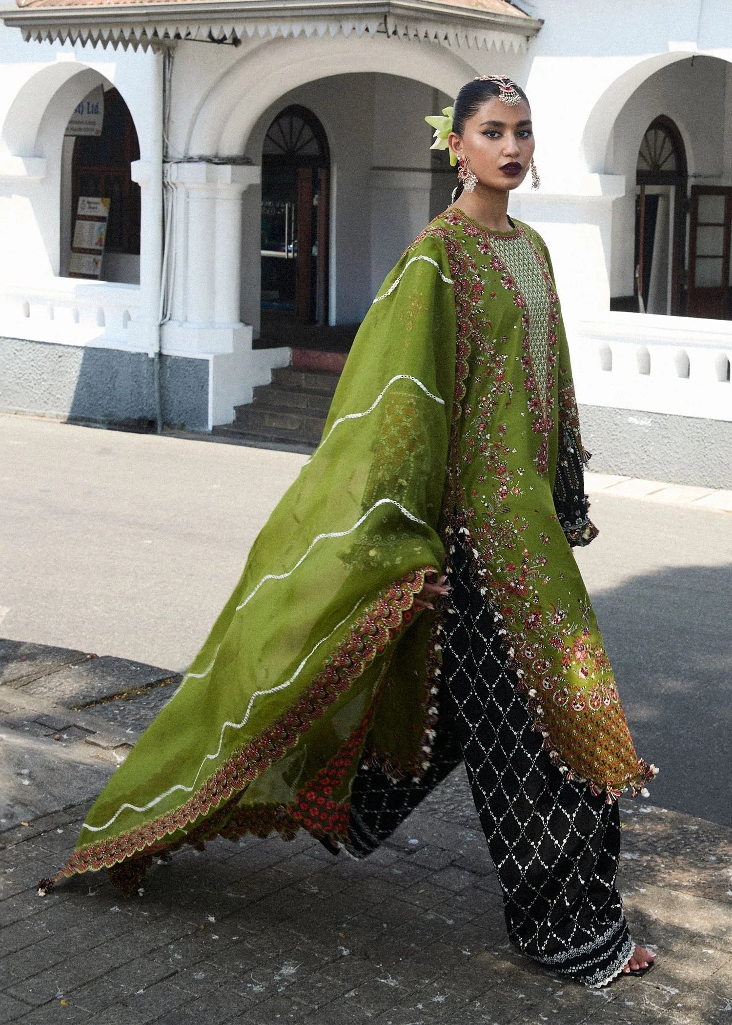 Hussain Rehar | Luxury Lawn 25 | Abass - Aqsa Fabrics