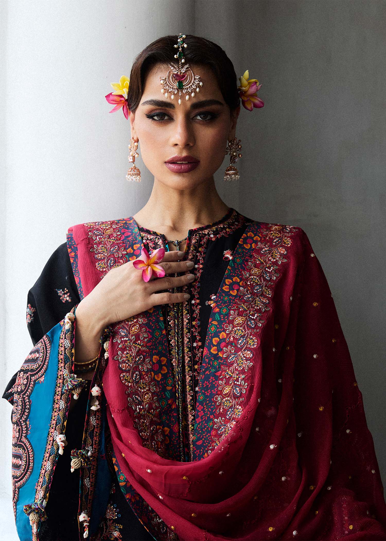 Hussain Rehar | Luxury Lawn 25 | Bliz - Aqsa Fabrics