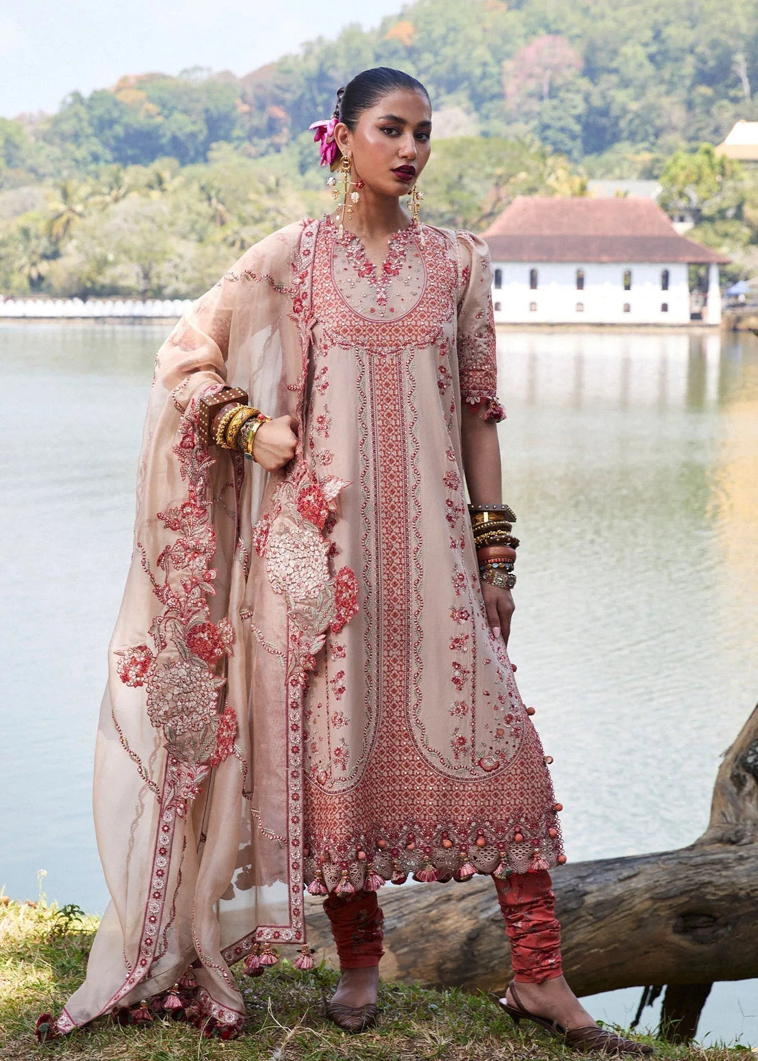 Hussain Rehar | Luxury Lawn 25 | Mari - Aqsa Fabrics