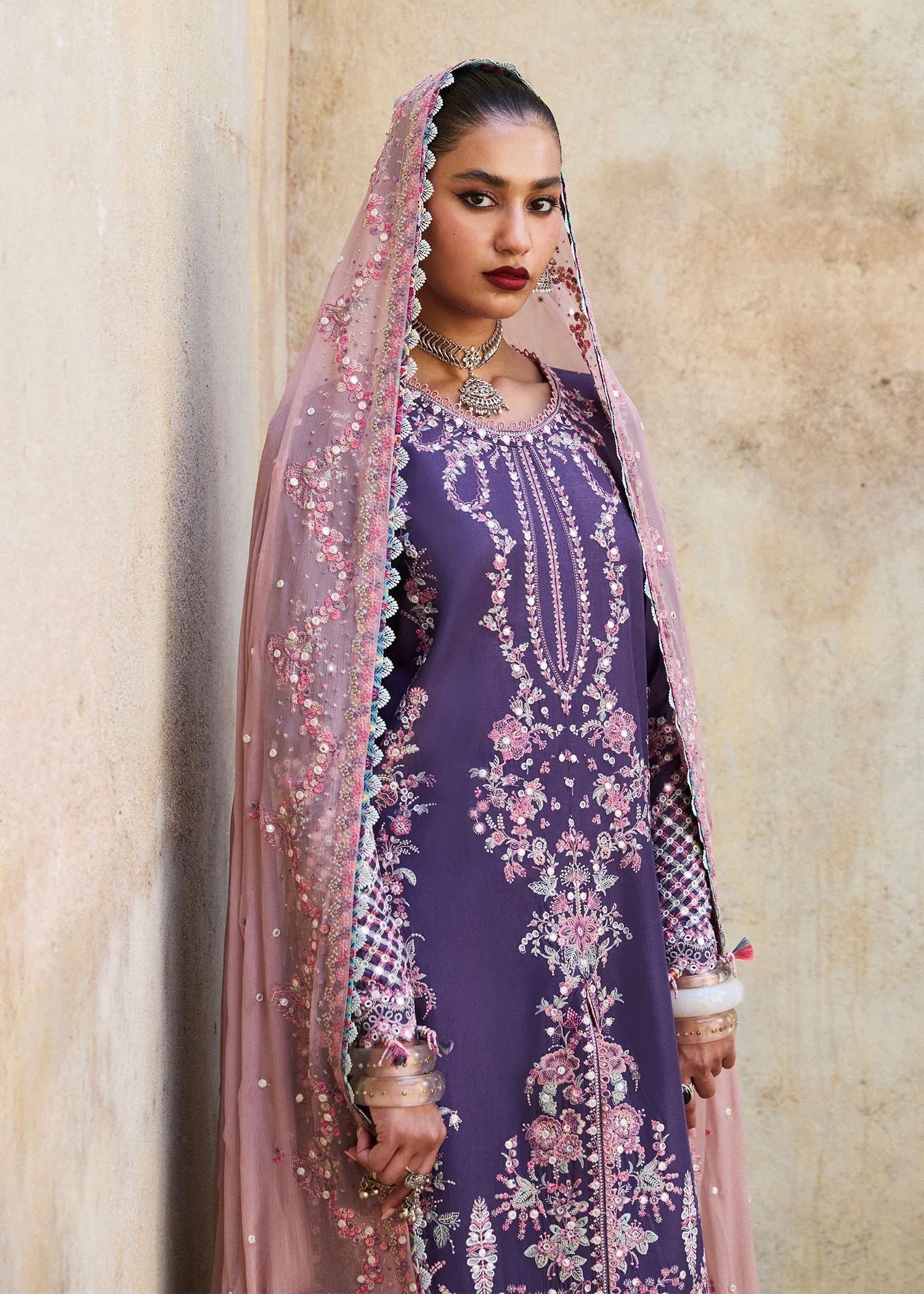 Hussain Rehar | Luxury Lawn 25 | Irris - Aqsa Fabrics