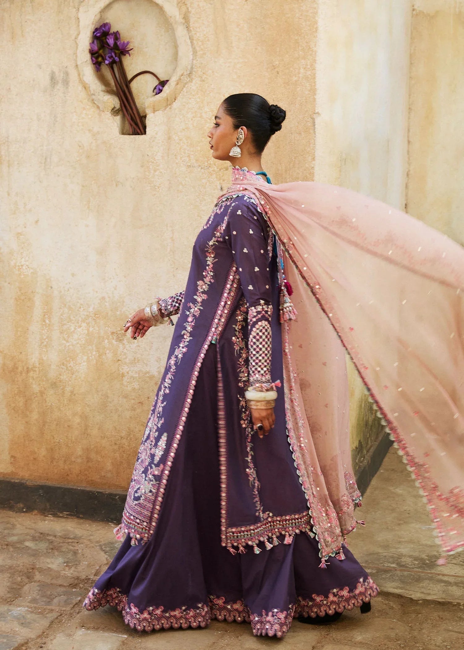 Hussain Rehar | Luxury Lawn 25 | Irris - Aqsa Fabrics