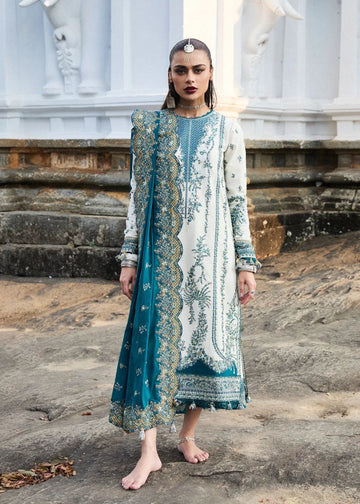 Hussain Rehar | Luxury Lawn 25 | Veil - Aqsa Fabrics