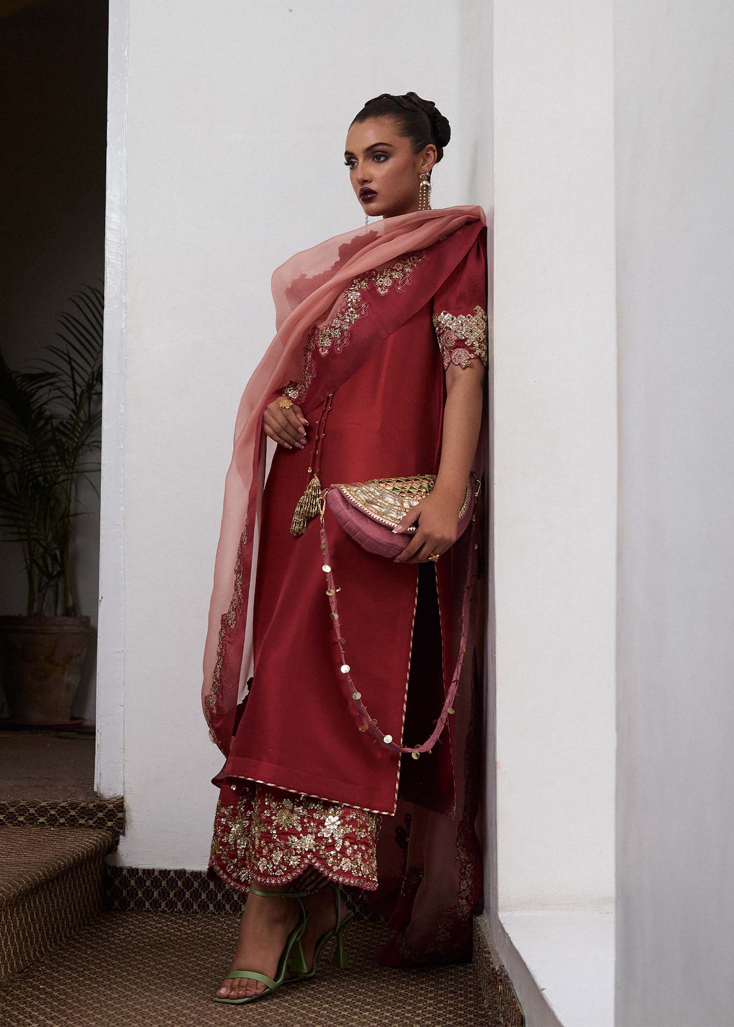 Hussain Rehar | SS Luxury Pret 25 | Tram - Aqsa Fabrics