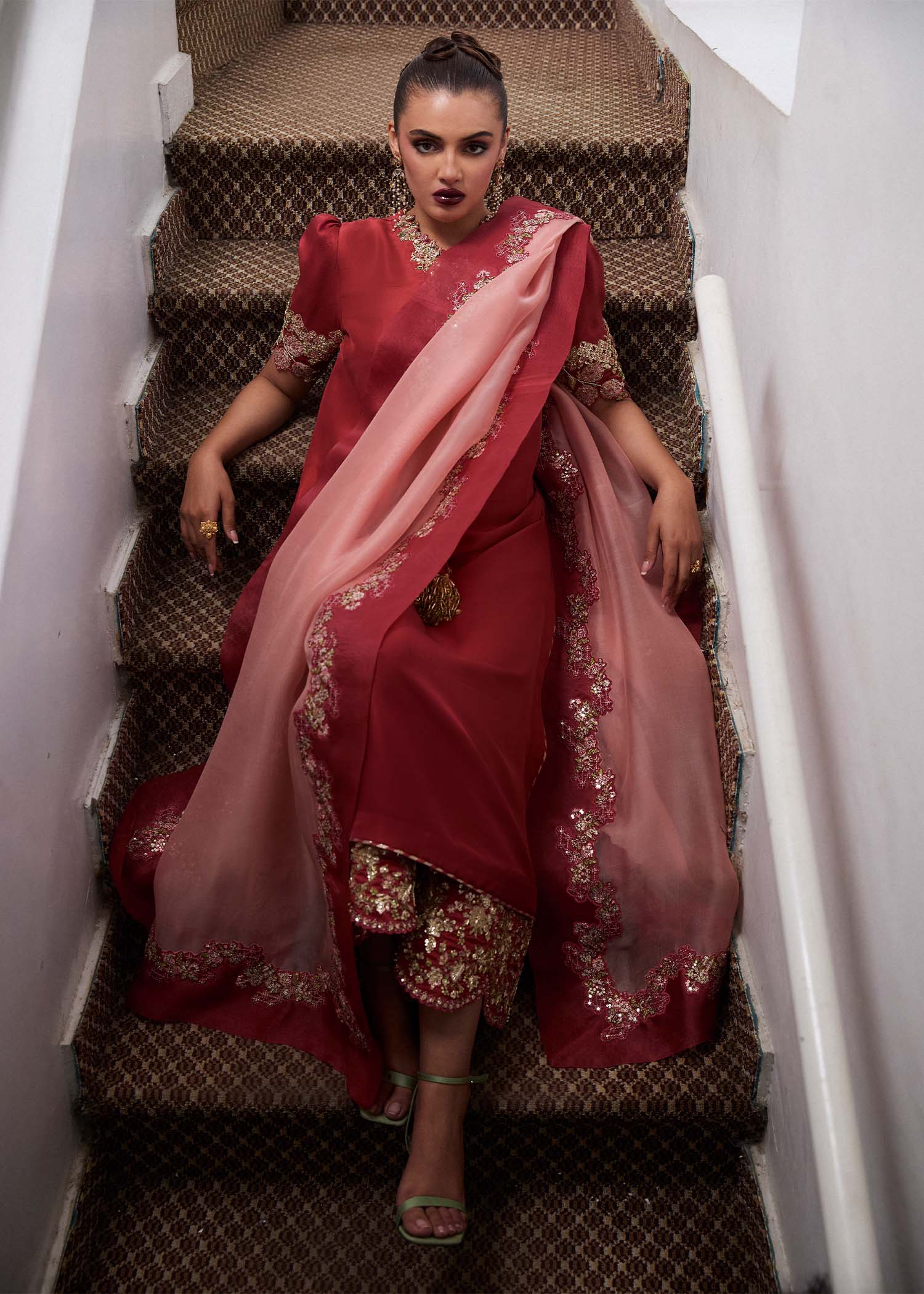 Hussain Rehar | SS Luxury Pret 25 | Tram - Aqsa Fabrics