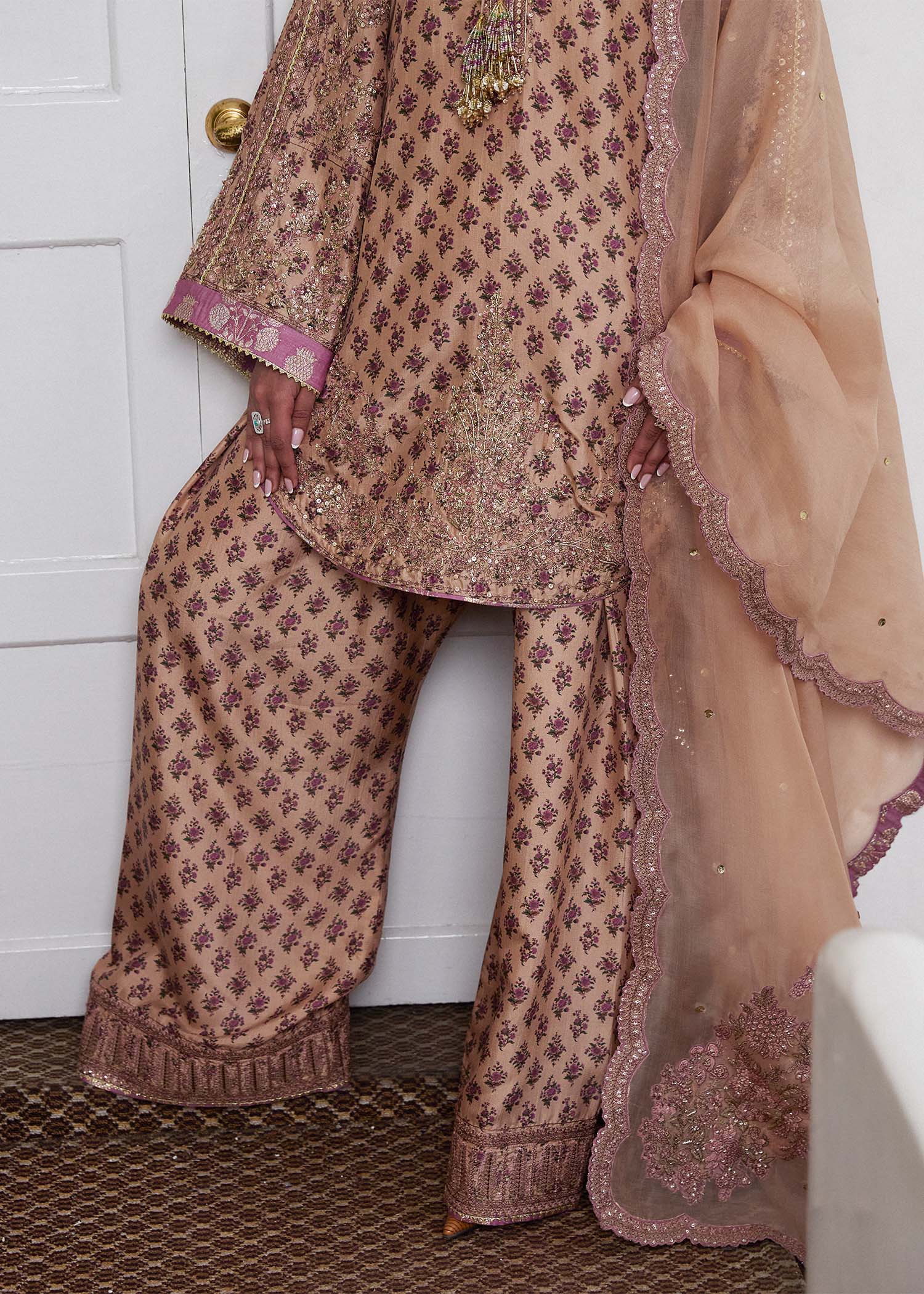 Hussain Rehar | SS Luxury Pret 25 | Fran - Aqsa Fabrics