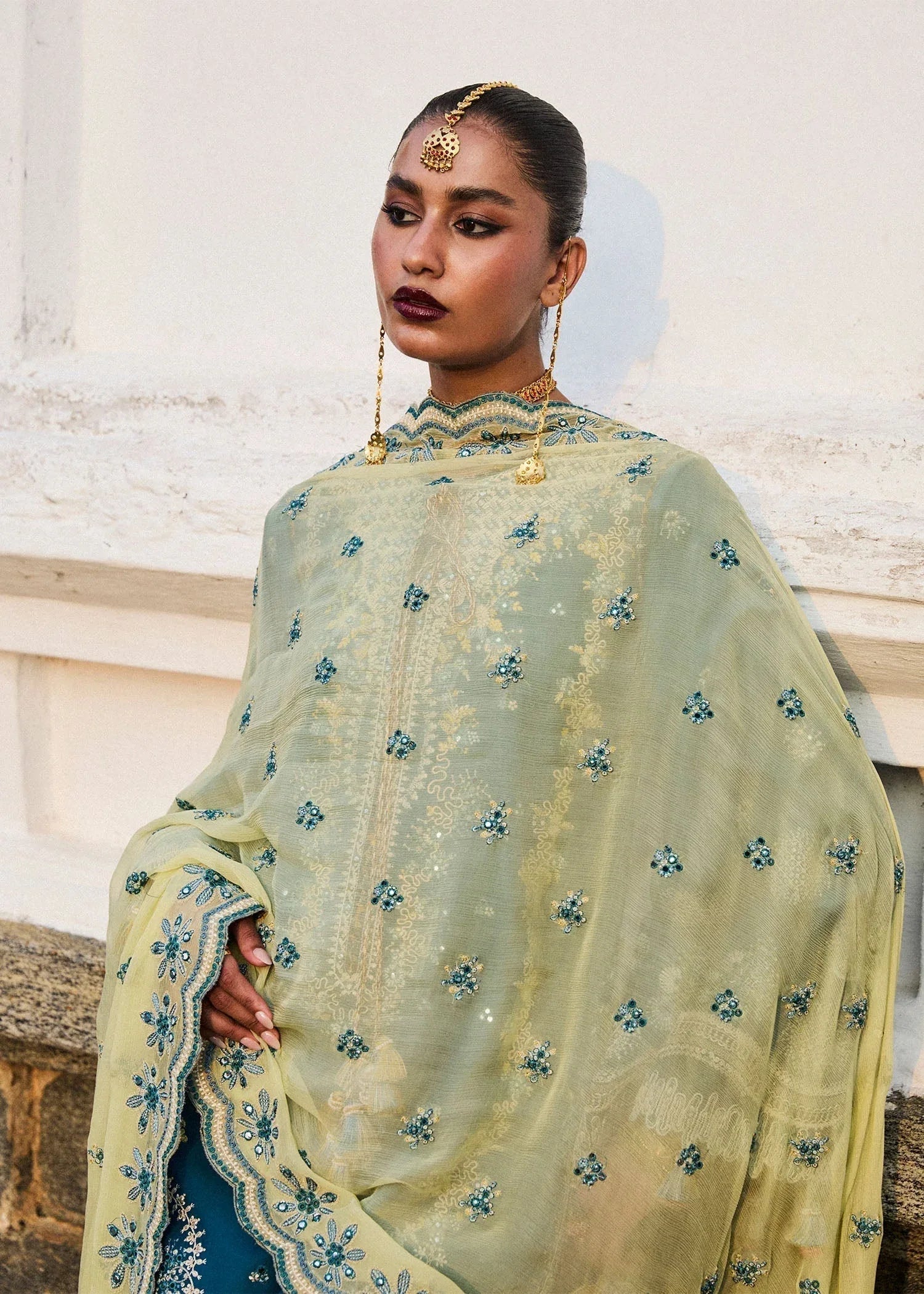 Hussain Rehar | Luxury Lawn 25 | Eupic - Aqsa Fabrics