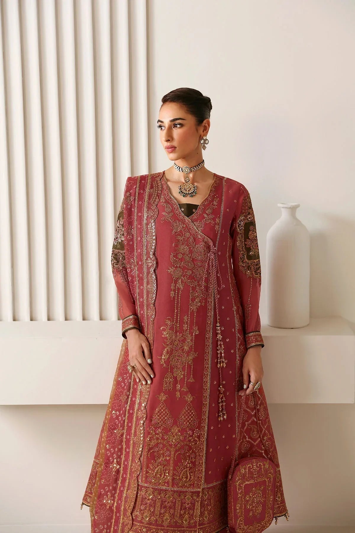 Alizeh | La Ruha Wedding Formals | AF-CH-2180-Hana - Aqsa Fabrics