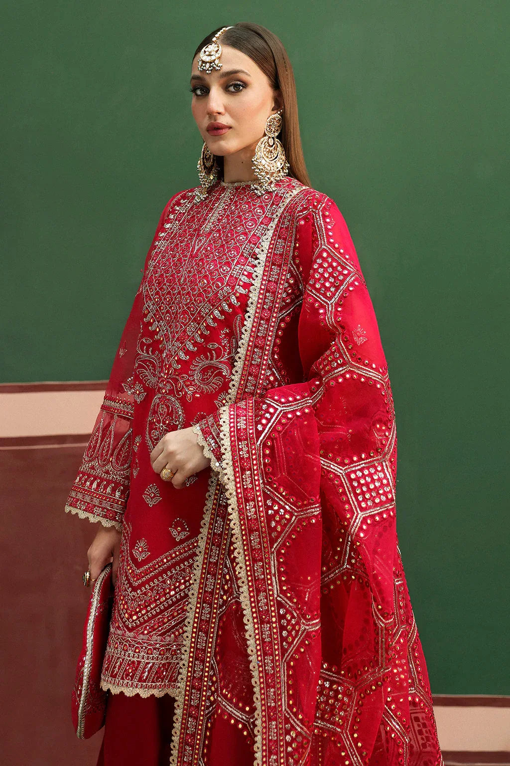 Afrozeh Shehnai Wedding Formal 3Pc Suit AFS-24-04 Hoor - Aqsa Fabrics